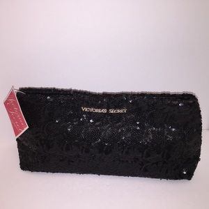 VS Victoria’s Secret Sequin Black Clutch Bag